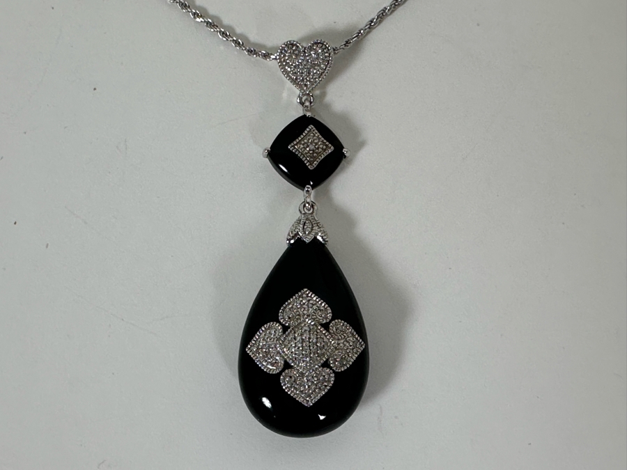 Sterling Silver Pendant With Sterling Silver 16' Necklace 15.3g [Photo 5]