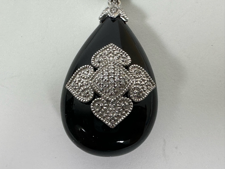 Sterling Silver Pendant With Sterling Silver 16' Necklace 15.3g [Photo 7]