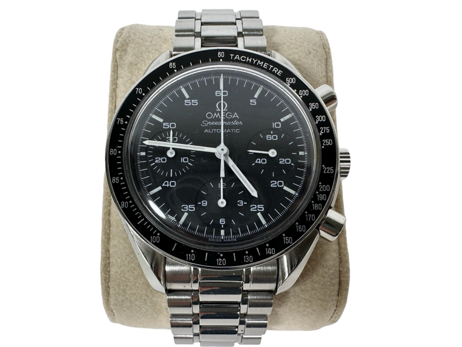 Omega Speedmaster Moonwatch Automatic Wrist Watch With Original Omega Metal Strap Estimate $3,000-$6,000 [Photo 2]