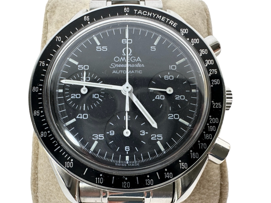 Omega Speedmaster Moonwatch Automatic Wrist Watch With Original Omega Metal Strap Estimate $3,000-$6,000 [Photo 1]