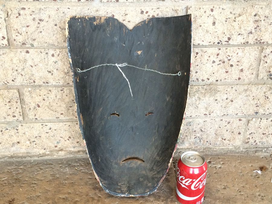 Vintage Hand Carved African Mask Ivory Coast [Photo 11]