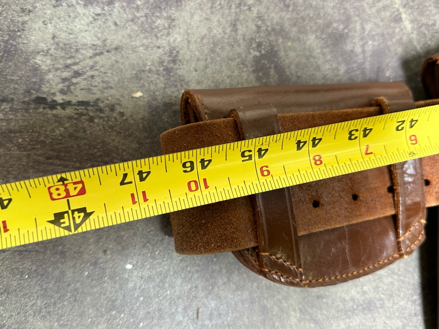 Vintage Leather Holster Belt 47L [Photo 9]