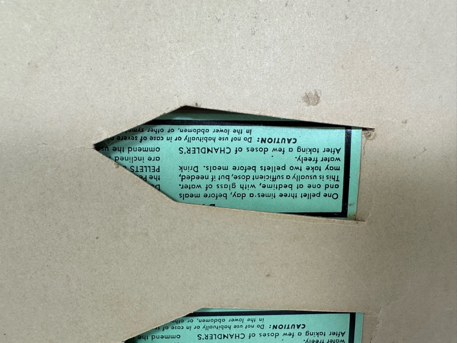 Vintage Chandler Medicine Co Mercantile Store Product Display (No Pills In Boxes) 7W X 12H [Photo 11]