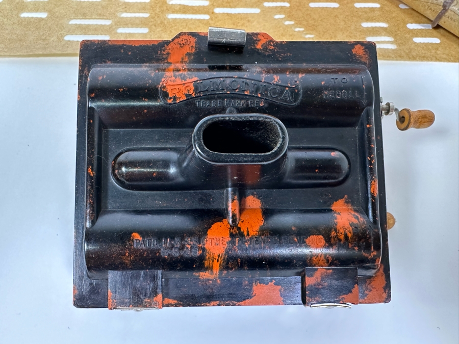 Vintage Rolmonica Player Harmonica With Original Box And 9 Music Rolls [Photo 13]