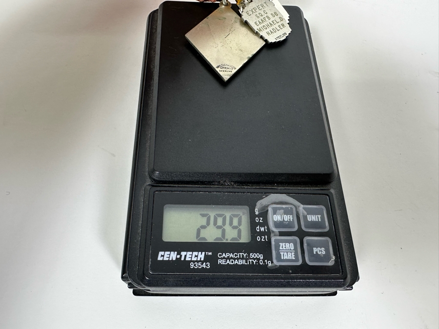 Vintage Sterling Silver Rifle Marksmanship Medals 29.9g [Photo 8]