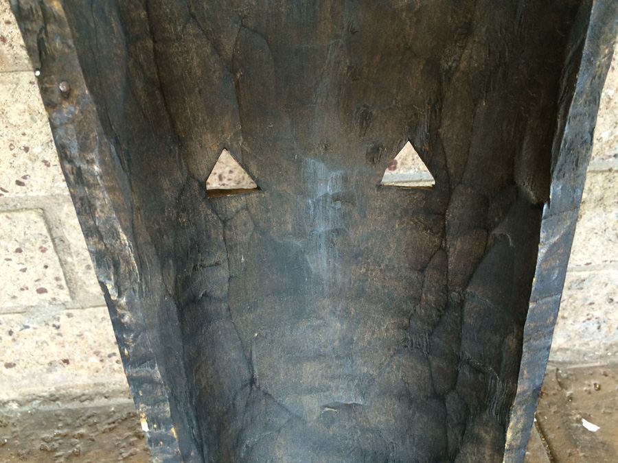 Vintage Hand Carved African Mask Ivory Coast [Photo 12]