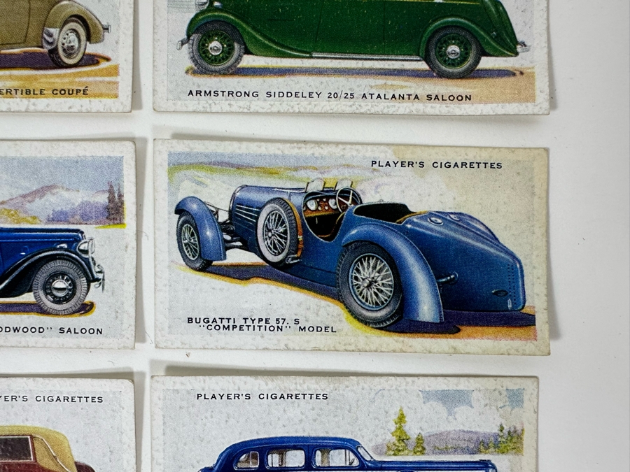 24 Vintage Player's Cigarettes Motor Cars Cigarette Cards John Player & Sons English [Photo 3]