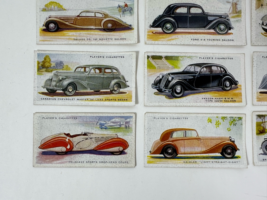 24 Vintage Player's Cigarettes Motor Cars Cigarette Cards John Player & Sons English [Photo 9]