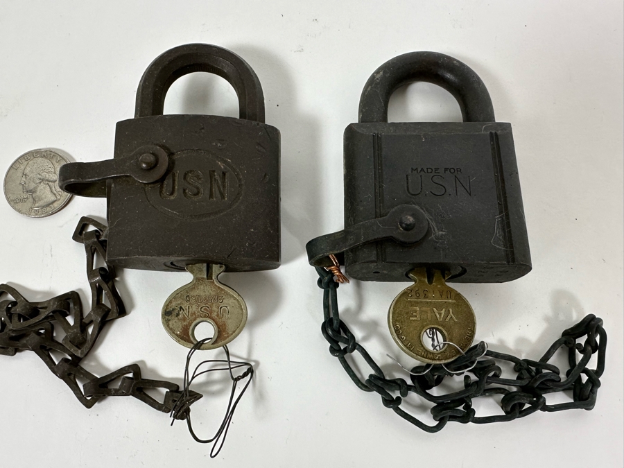 Pair Of Vintage USN Padlocks [Photo 3]