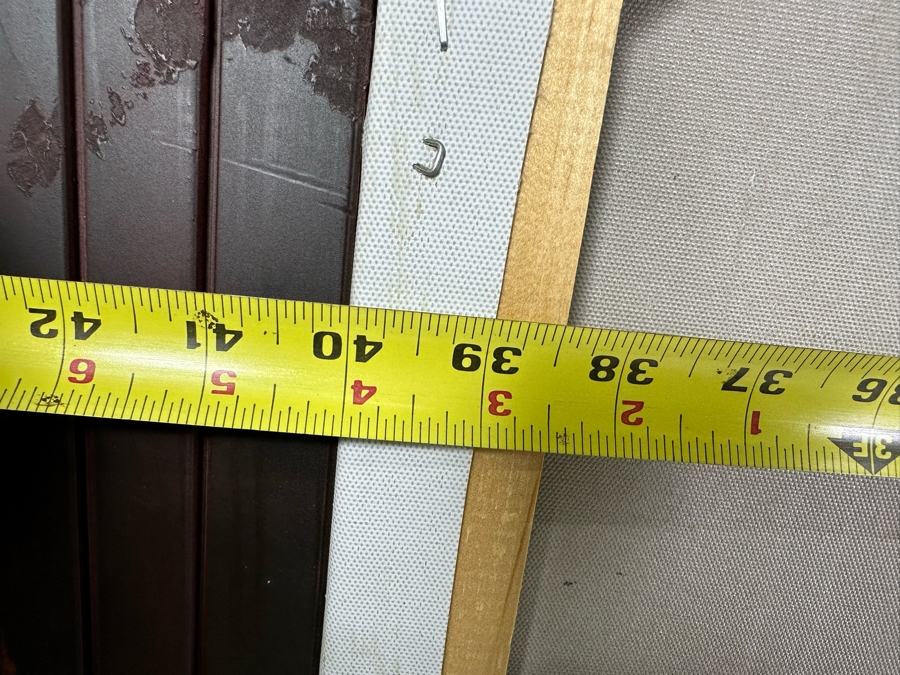 Large Original Wharf City Skyline Painting On Canvas 40 X 28 Framed 46 X 36 [Photo 15]