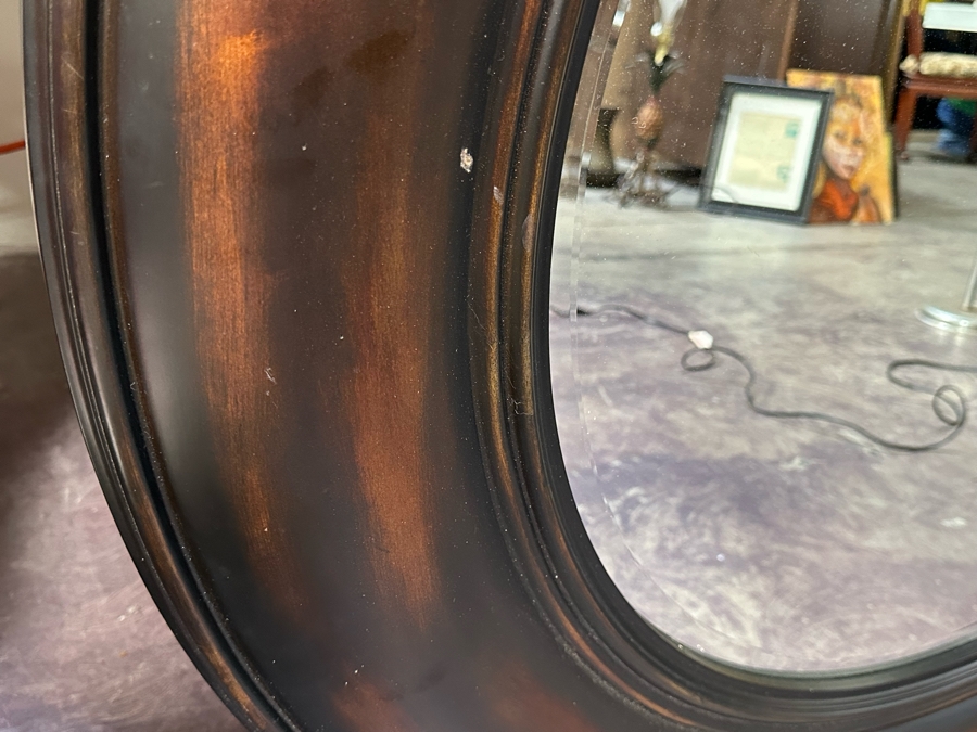 Circular Beveled Glass Wall Mirror 48R [Photo 4]