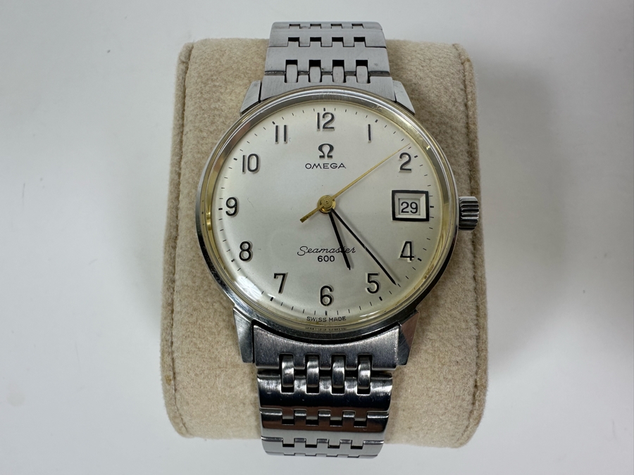 Vintage Men's Omega Seamaster 600 Wrist Watch With Original Omega Watch Band [Photo 3]