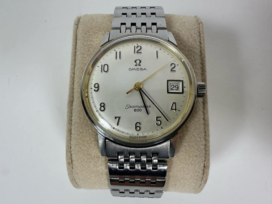Vintage Men's Omega Seamaster 600 Wrist Watch With Original Omega Watch Band [Photo 4]