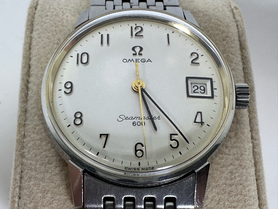 Vintage Men's Omega Seamaster 600 Wrist Watch With Original Omega Watch Band [Photo 9]