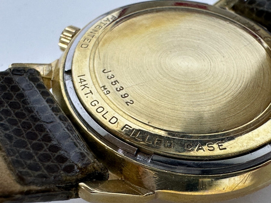 Vintage Accutron By Bulova Men's Wrist Watch With 14K Gold Filled Case And Original Box [Photo 9]