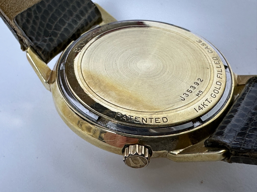 Vintage Accutron By Bulova Men's Wrist Watch With 14K Gold Filled Case And Original Box [Photo 11]