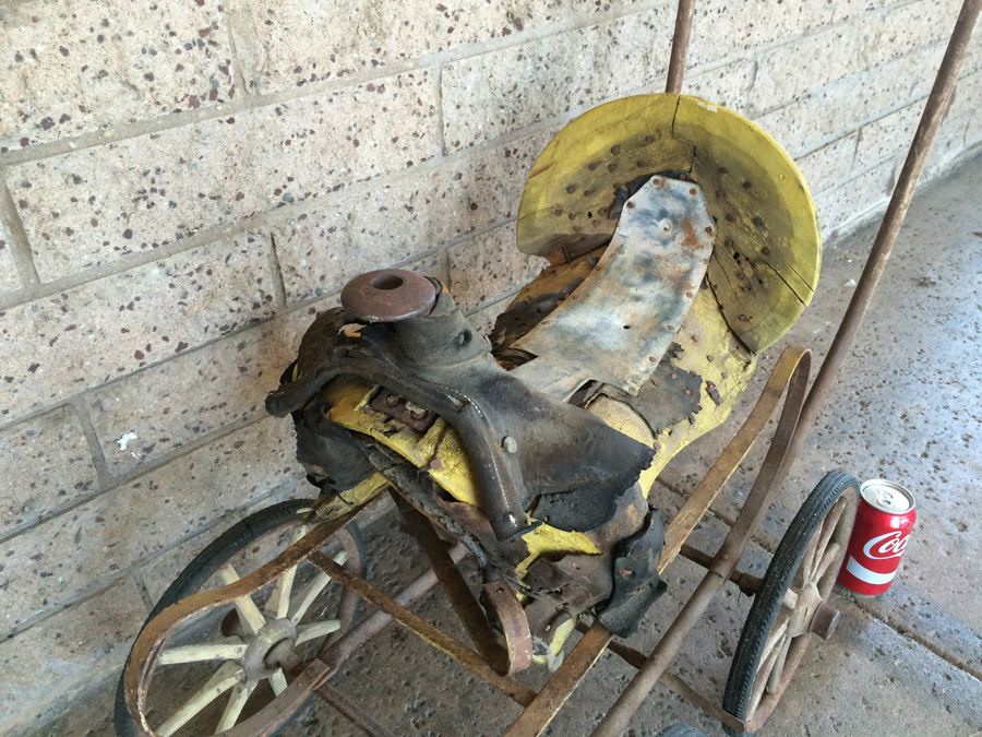 Vintage Child's Stroller Horse Saddle for Restoration or Display [Photo 8]