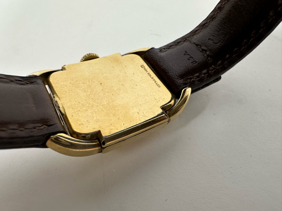 Vintage Elgin 10K Gold Filled Tank Men's Wrist Watch 17 Jewels Circa 1938 [Photo 10]