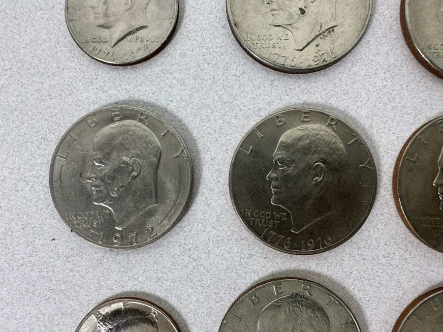 Coin Collection Featuring Susan B. Anthony Dollar Coins, Eisenhower Dollar Coins & Kenney Half Dollar Coins [Photo 8]