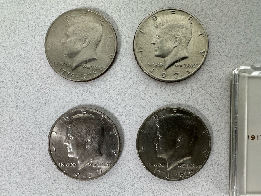 Coin Collection Featuring John F. Kennedy Half Dollars And Other US Coins [Photo 3]