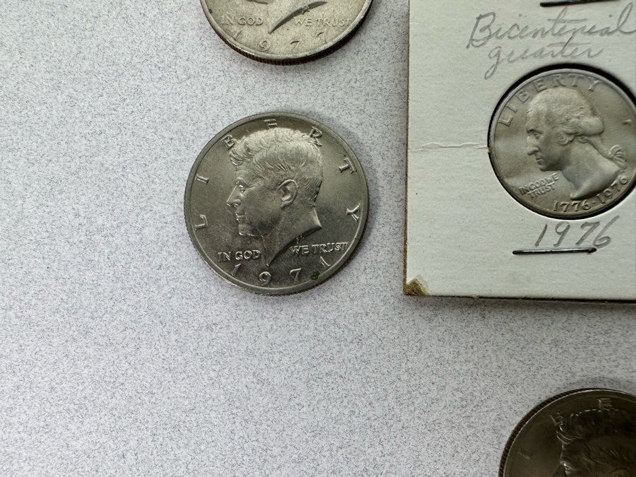 Coin Collection Featuring John F. Kennedy Half Dollars And Other US Coins [Photo 13]