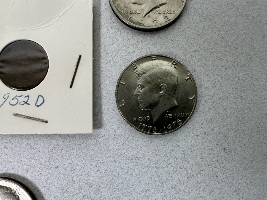 Coin Collection Featuring John F. Kennedy Half Dollars And Other US Coins [Photo 15]