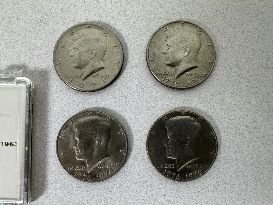 Coin Collection Featuring John F. Kennedy Half Dollars And Other US Coins [Photo 5]
