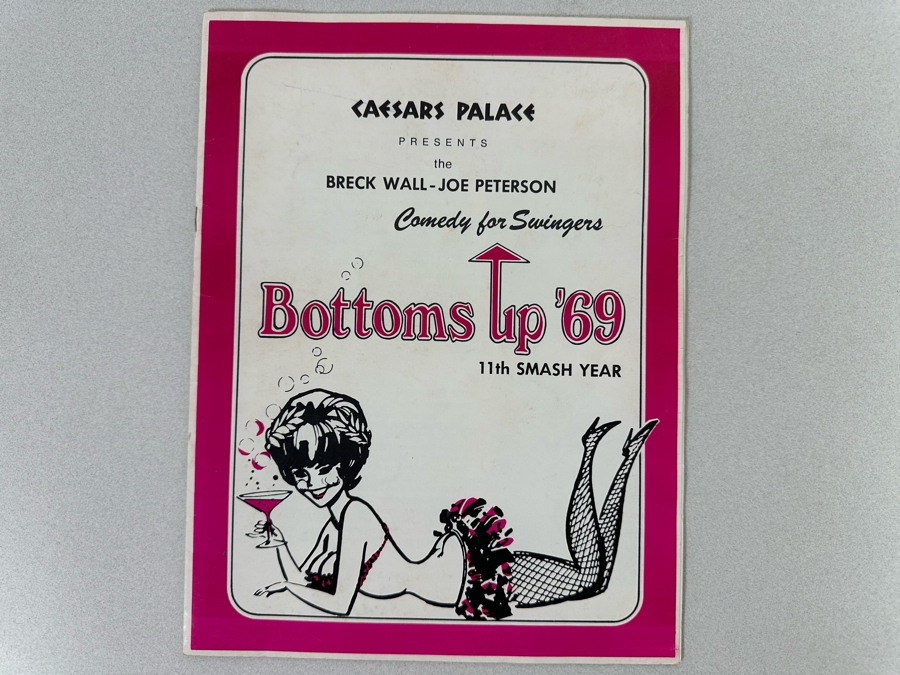 Signed Mid-Century Ceasars Palace Comedy Bottoms Up '69 Program [Photo 4]