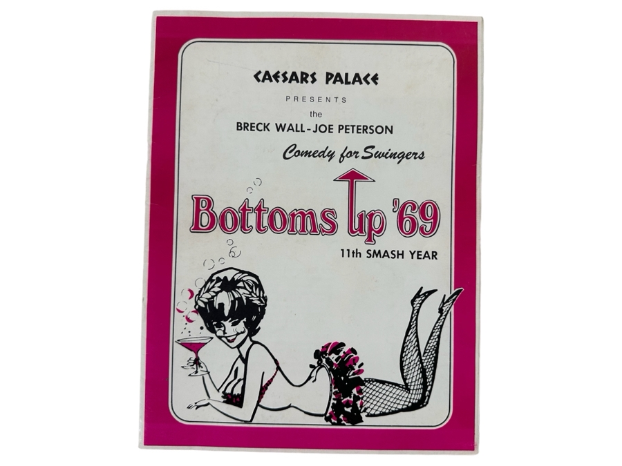 Signed Mid-Century Ceasars Palace Comedy Bottoms Up '69 Program [Photo 2]