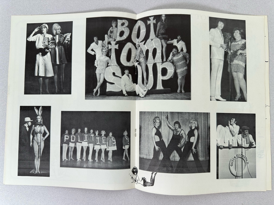 Signed Mid-Century Ceasars Palace Comedy Bottoms Up '69 Program [Photo 7]