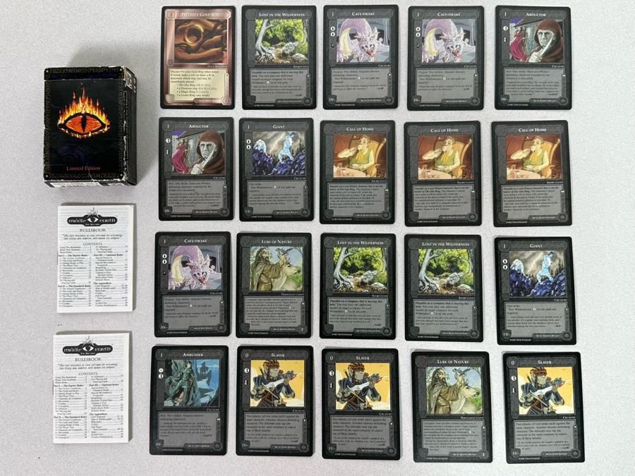 Limited Edition Middle Earth The Wizards J. R. R. Tolkien Cards Plus Rulebook [Photo 2]