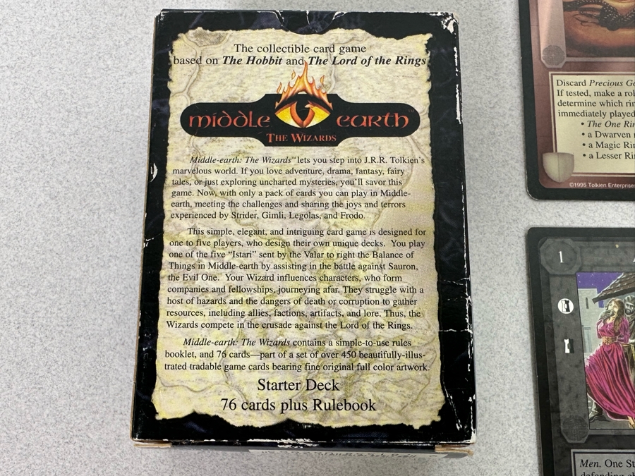 Limited Edition Middle Earth The Wizards J. R. R. Tolkien Cards Plus Rulebook [Photo 5]