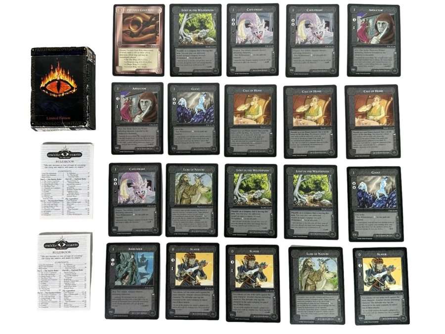 Limited Edition Middle Earth The Wizards J. R. R. Tolkien Cards Plus Rulebook