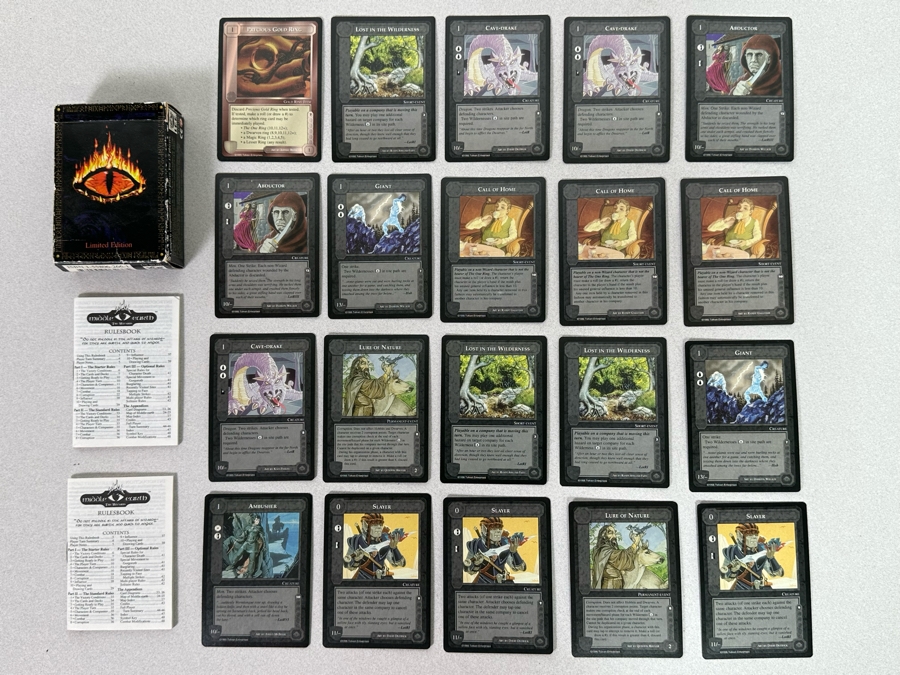 Limited Edition Middle Earth The Wizards J. R. R. Tolkien Cards Plus Rulebook [Photo 3]