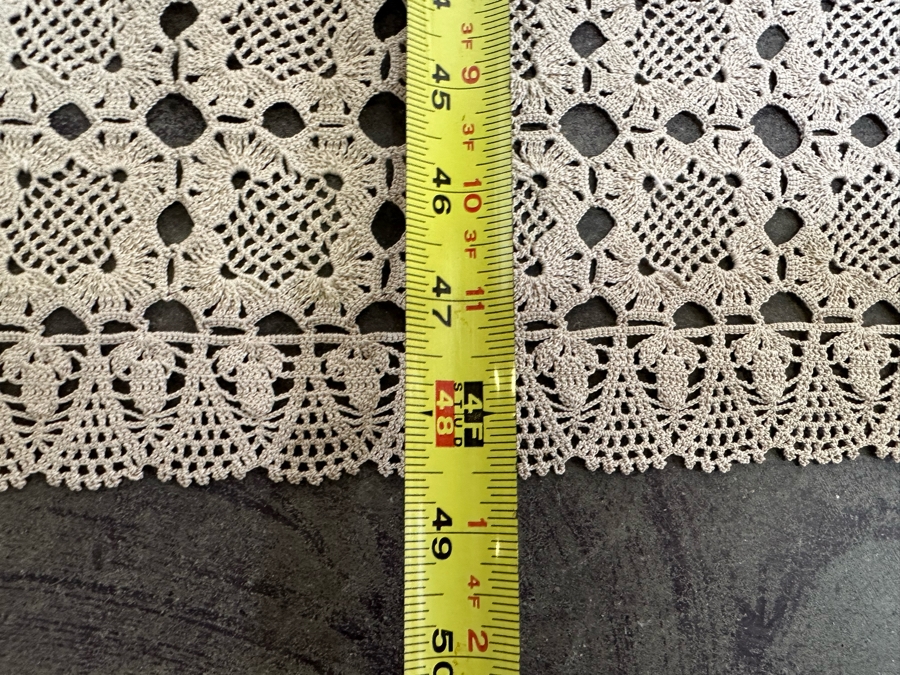 Handmade Crochet Lace Tablecloth Square 48 X 48 [Photo 7]