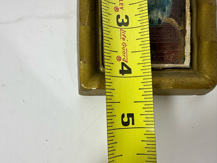 Pair Of Original Mid-Century Miniature Albert Tolf Owl Paintings Framed 3 X 4 [Photo 12]