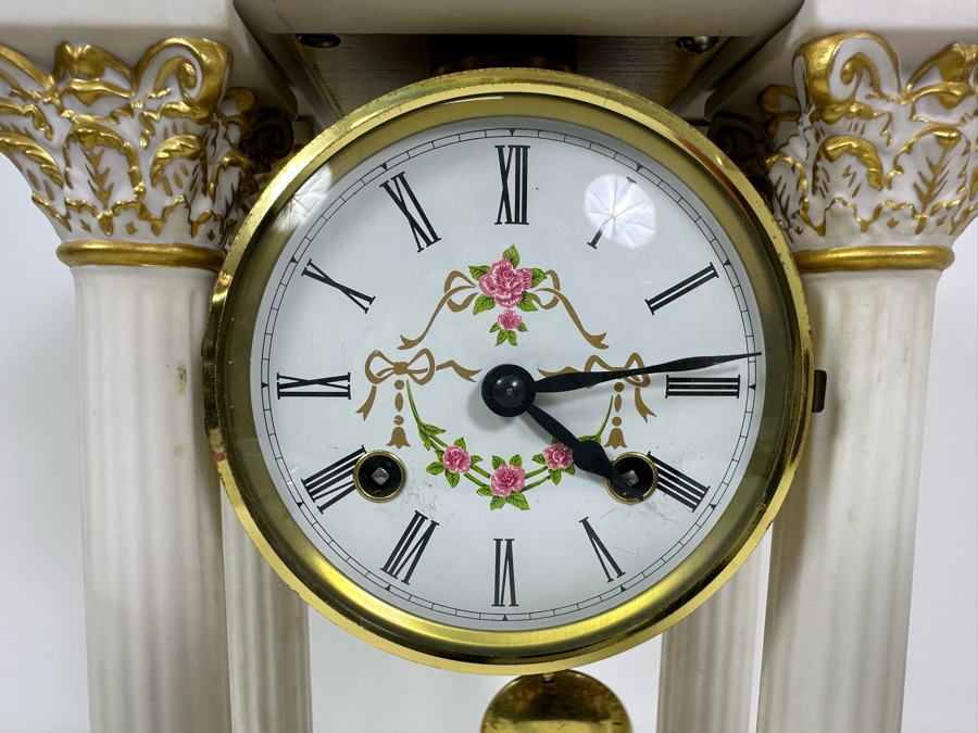 Vintage 1987 Franklin Mint Empress Josephine Clock Working 9W X 6D X 14.5H [Photo 5]