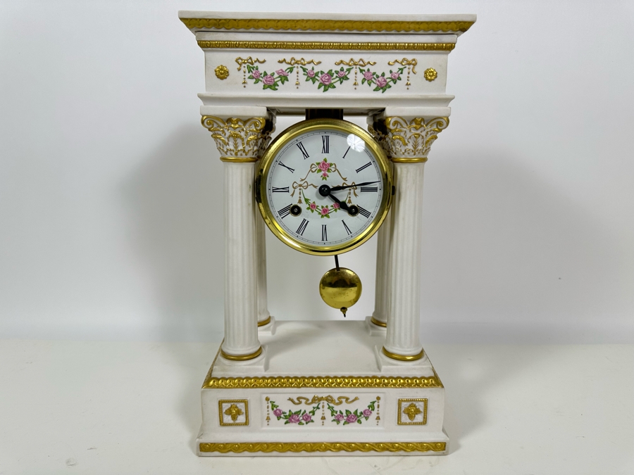 Vintage 1987 Franklin Mint Empress Josephine Clock Working 9W X 6D X 14.5H [Photo 3]