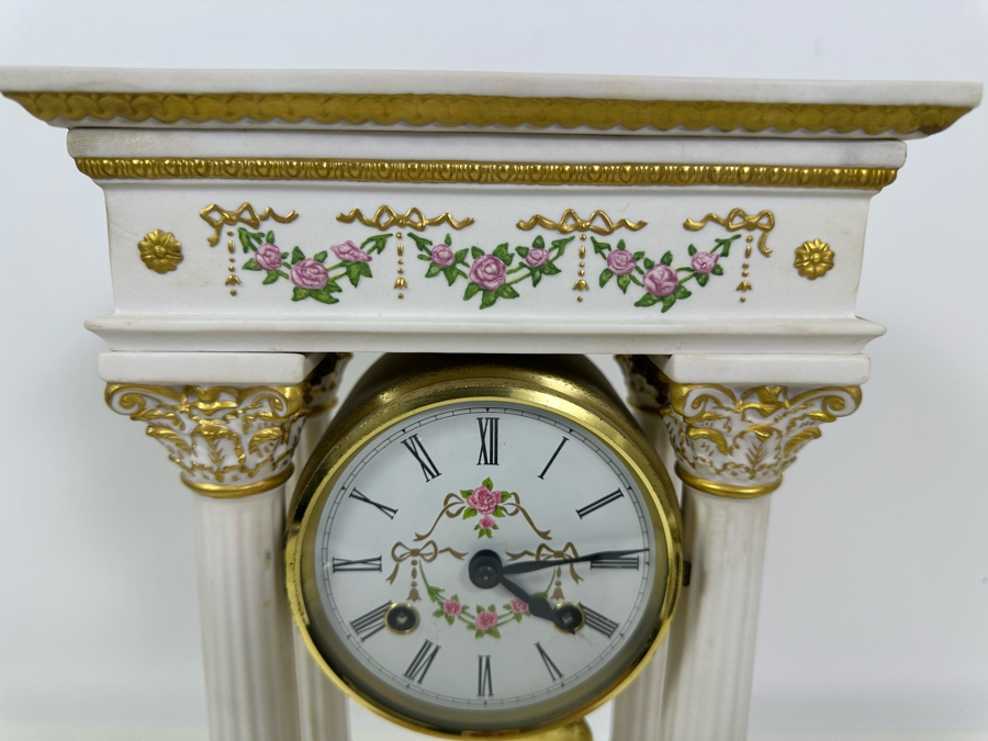 Vintage 1987 Franklin Mint Empress Josephine Clock Working 9W X 6D X 14.5H [Photo 4]