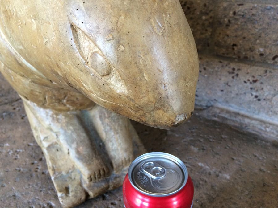 Large Signed Clay Animal Sculpture 1971 [Photo 2]