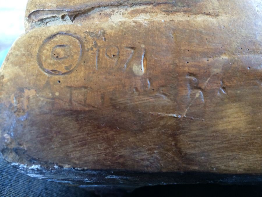 Large Signed Clay Animal Sculpture 1971 [Photo 3]