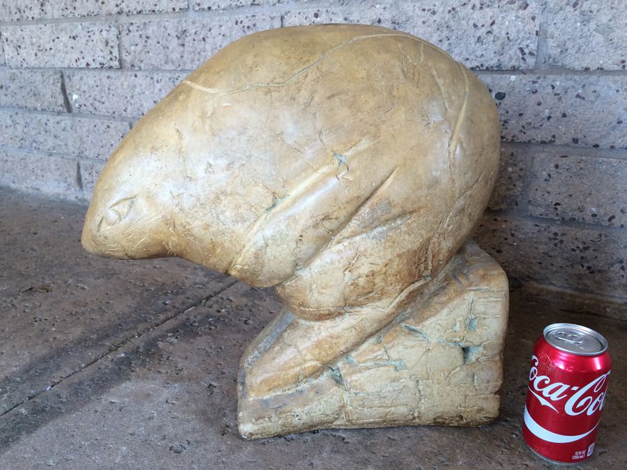 Large Signed Clay Animal Sculpture 1971 [Photo 8]