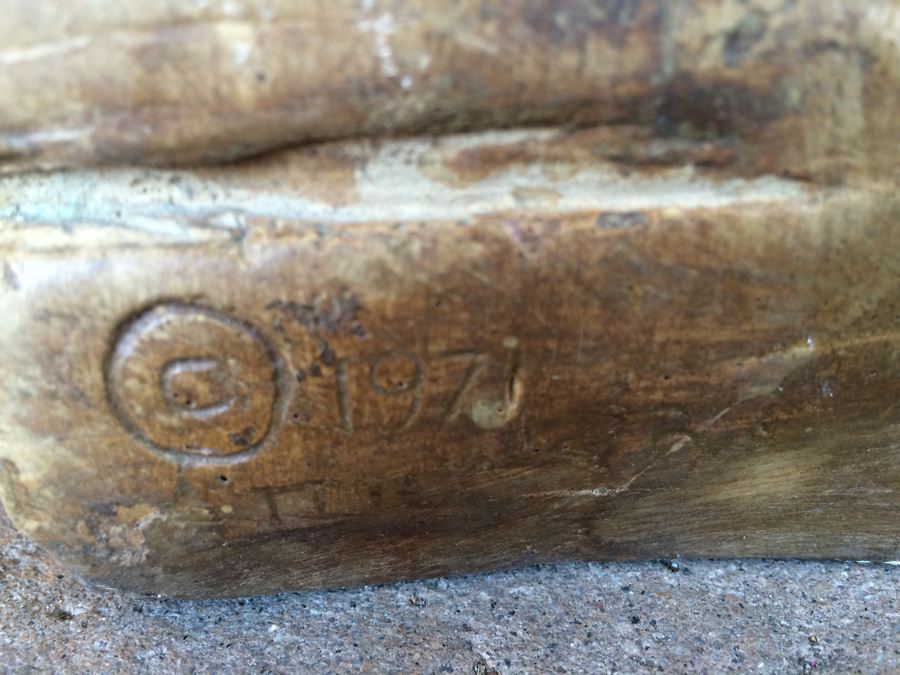 Large Signed Clay Animal Sculpture 1971 [Photo 15]