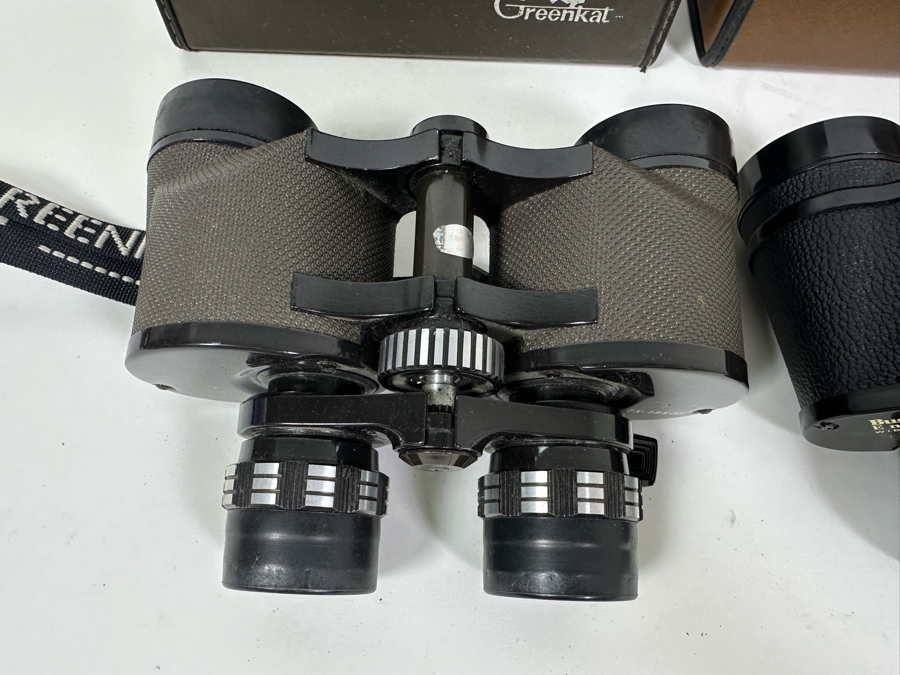 Greenkat Ultra Violet Objectives Zoom 7X-15X Binoculars And Bushnell Ensign Wide Angle 7 X 35 Binoculars With Cases [Photo 9]