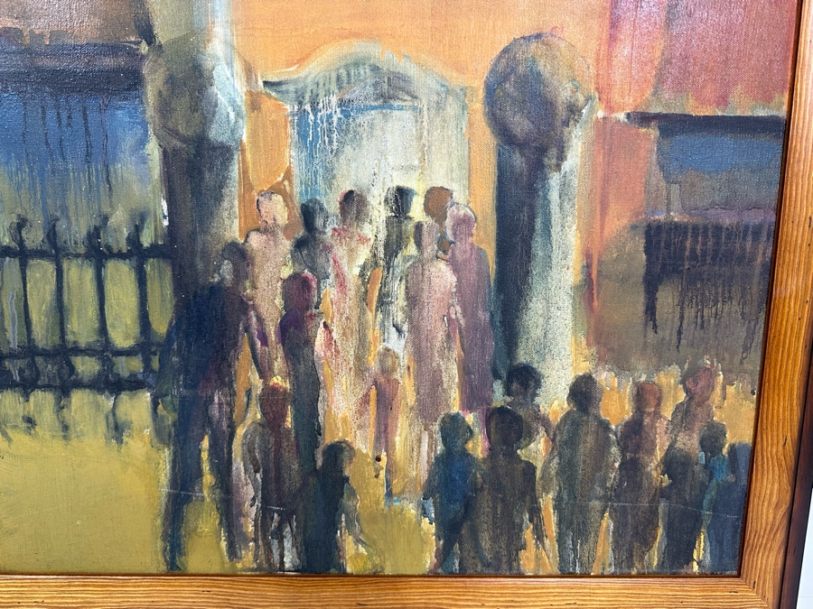 Original Mid-Century Painting 29.5 X 24 Framed 33 X 27 [Photo 5]