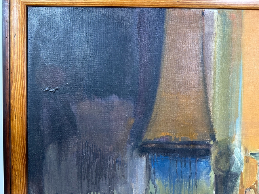 Original Mid-Century Painting 29.5 X 24 Framed 33 X 27 [Photo 7]