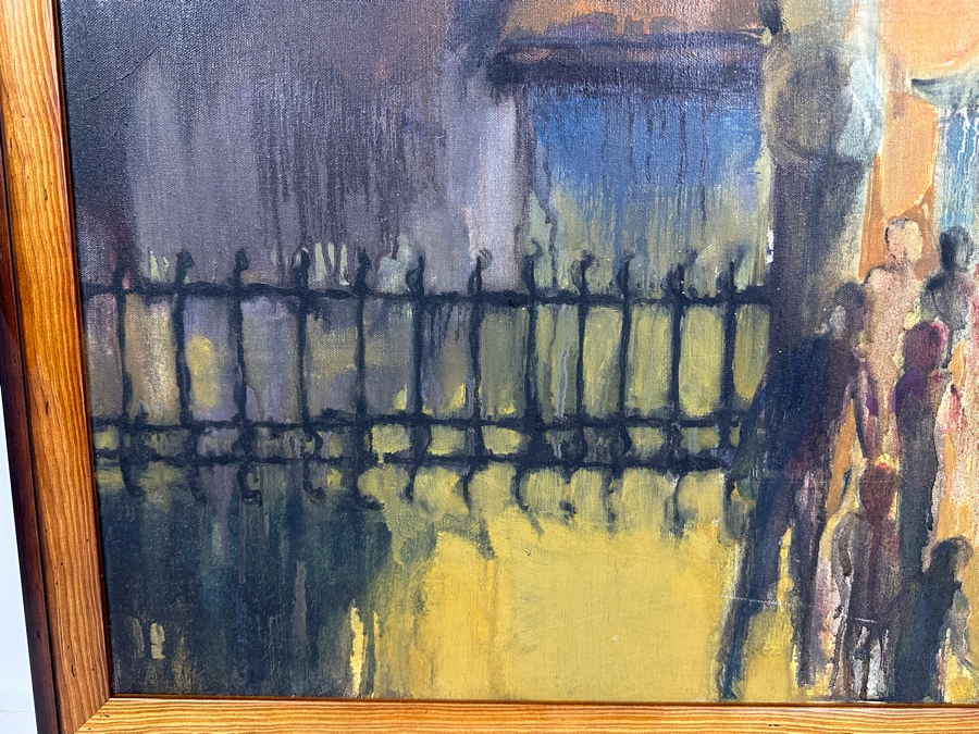 Original Mid-Century Painting 29.5 X 24 Framed 33 X 27 [Photo 6]