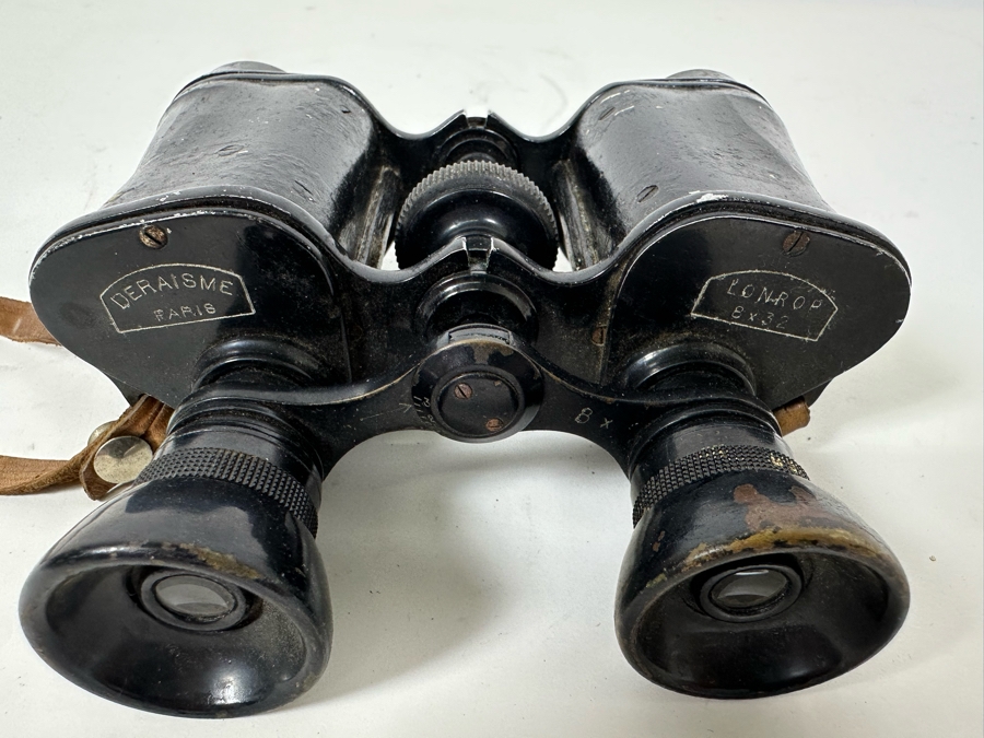 Vintage Paris France Deraisme Lonrop 8 X 32 Binoculars