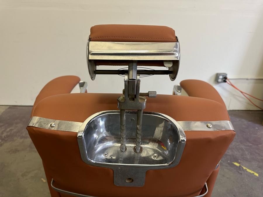 Koken 1950's Restored Presidential Barber Chair 30W X 48D X 43H Estimate $4,000 (Note: Hydraulic Fluid Leaking. Need To Check Cap & Seal) This Is The Second Chair Of A Pair [Photo 13]