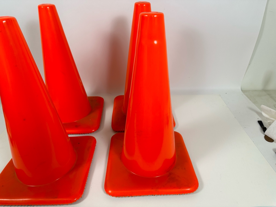 Four Traffic Cones By Lakeside Plastics 19.5H [Photo 4]